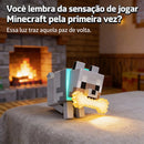 Lamparina Lobo do Minecraft – Luz de Conforto Nostálgica, Presente Perfeito para Fãs RGB