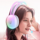 Headset Gamer Fone de ouvido Gamer iluminação LED RGB Branco Para PC Notebook Computador PS4 X-ONE