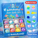 Bolinhas Mágicas de Banho com Surpresa - BubblyBuddies Kit 12 Unidades