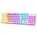 Teclado Mecânico Gamer Ninja Leap Pudim, Switch Blue, Rainbow, ABNT2, Full Size, White